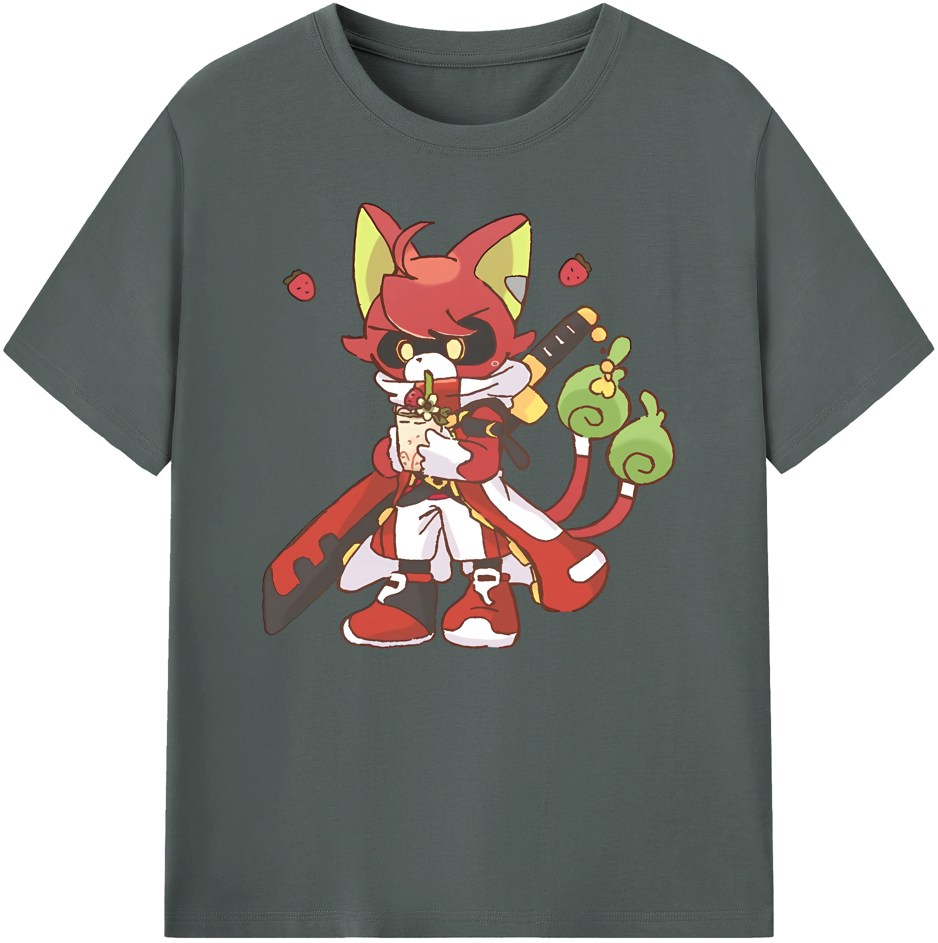 （画像用） 妖怪ウォッチ Yo-kai Watch 綿100％ メンズ半袖Tシャツ｜肌触りやわらか＆通気性